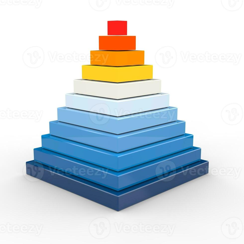 Success 3D pyramid chart photo