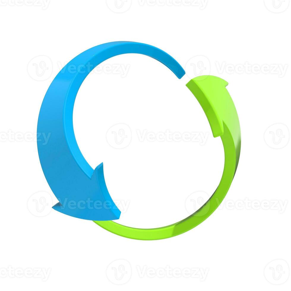 Recycle arrows symbol photo