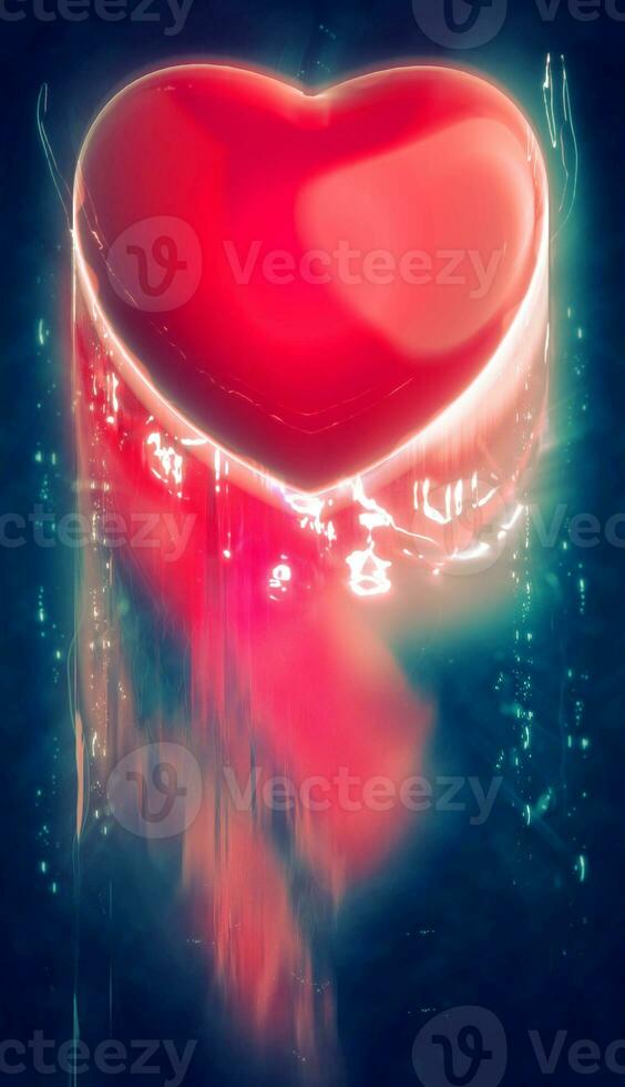 Big Red Heart - abstract illustration photo