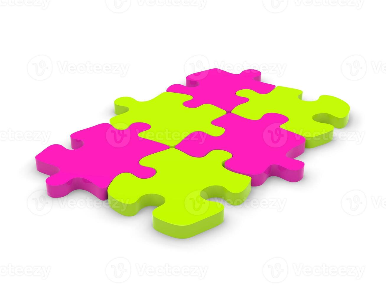 Candy looking puzzle pieces photo