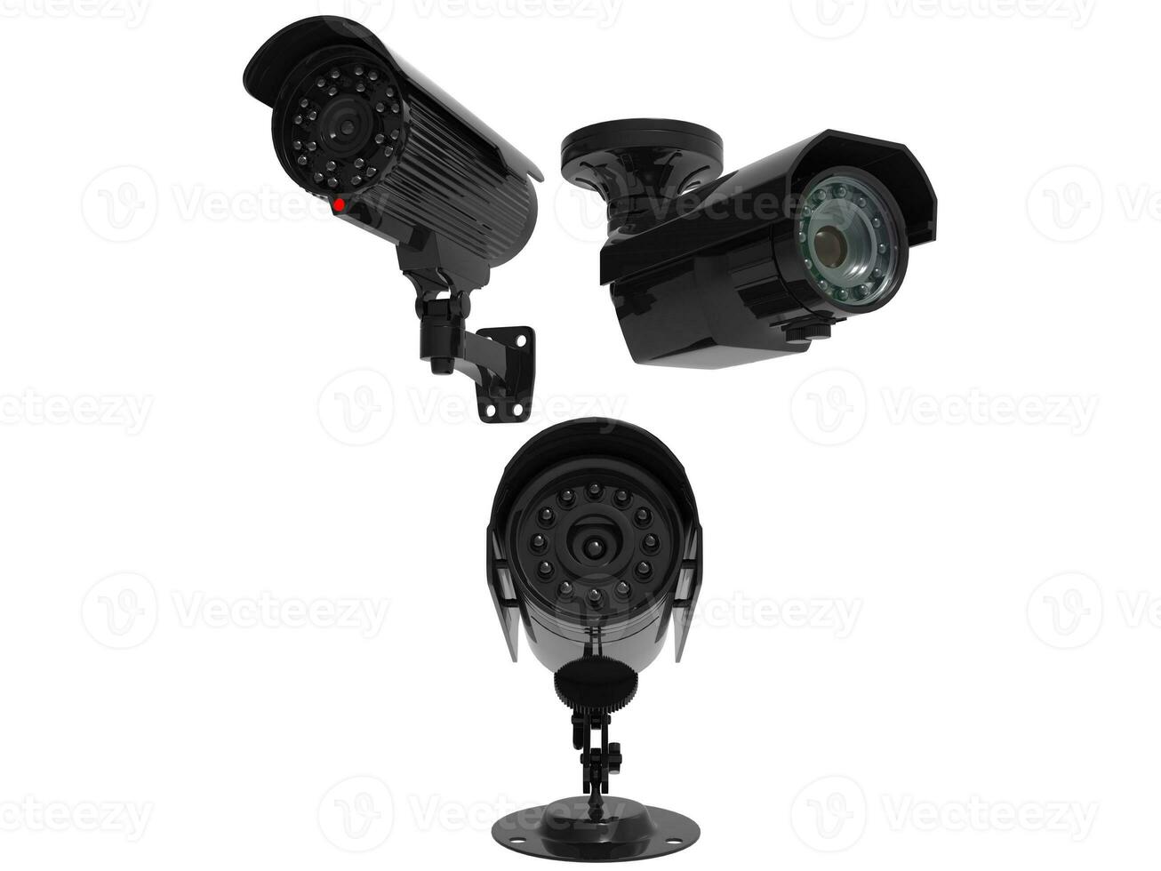 Three surveillance cameras 31205098 Stock Photo at Vecteezy