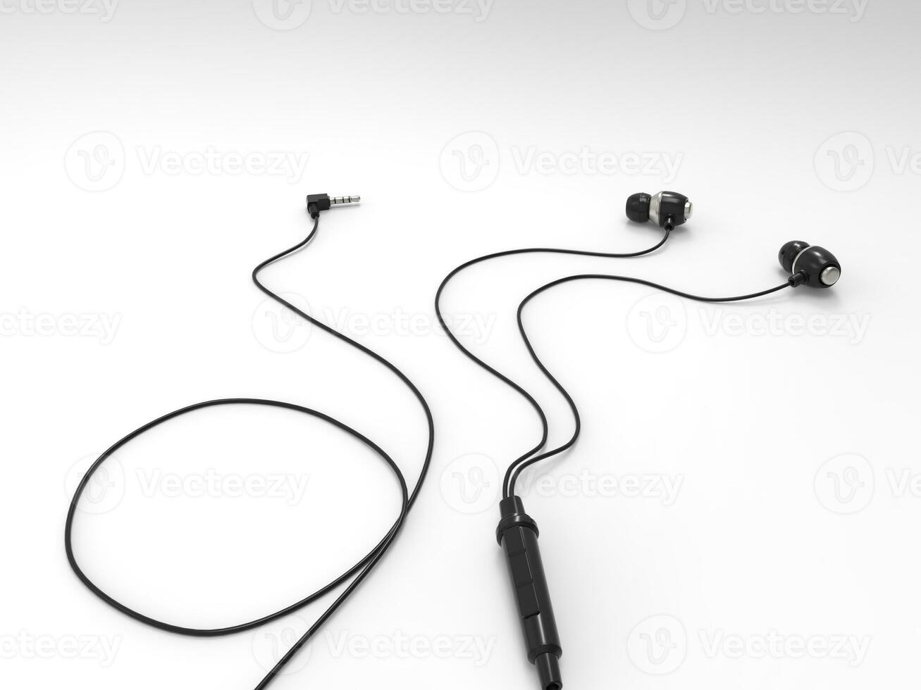 Modern phone in - ear headphones photo