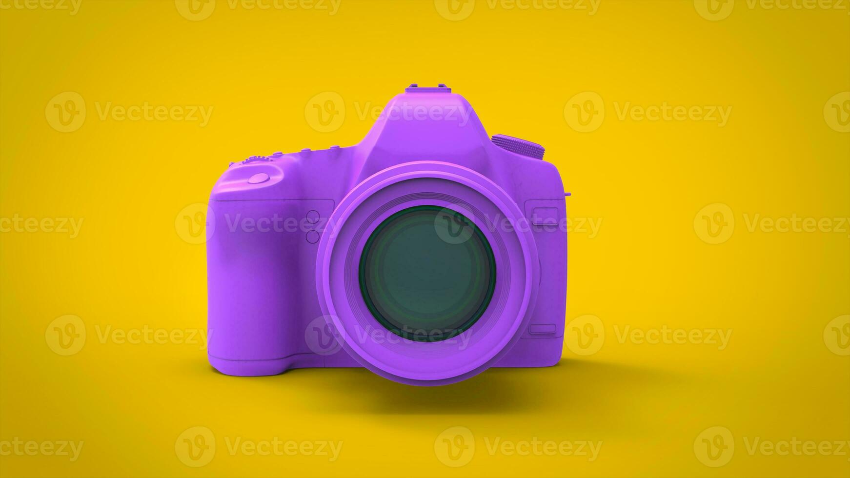 Purple photo camera