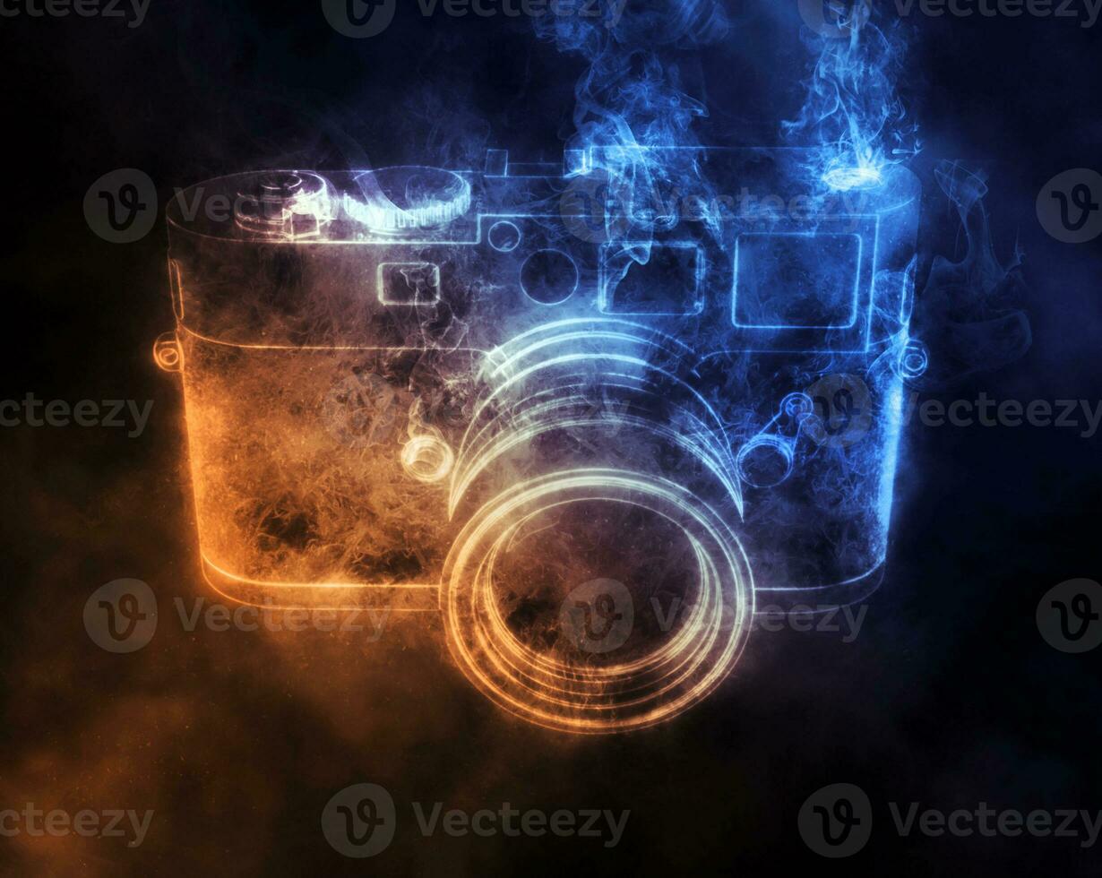 Digital photo camera - smoke FX