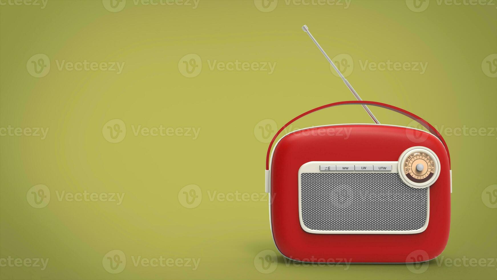 retro Clásico rojo radio foto