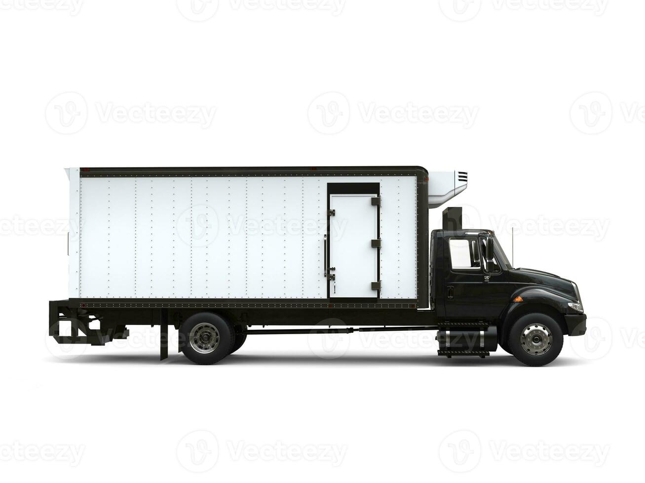 negro refrigerador camión - lado ver foto