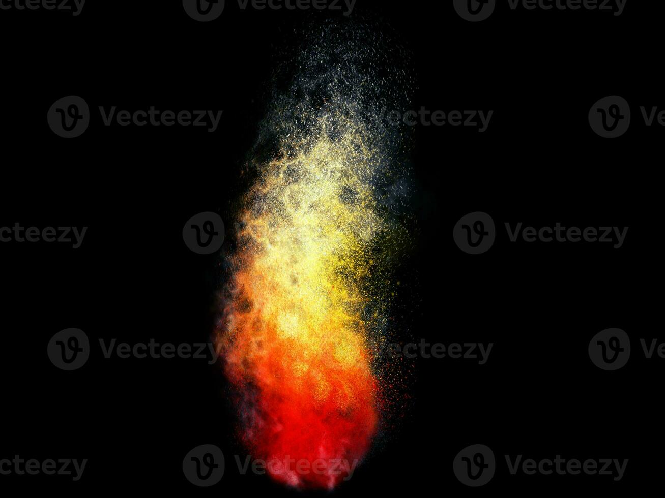 Fire dust particle explosion photo