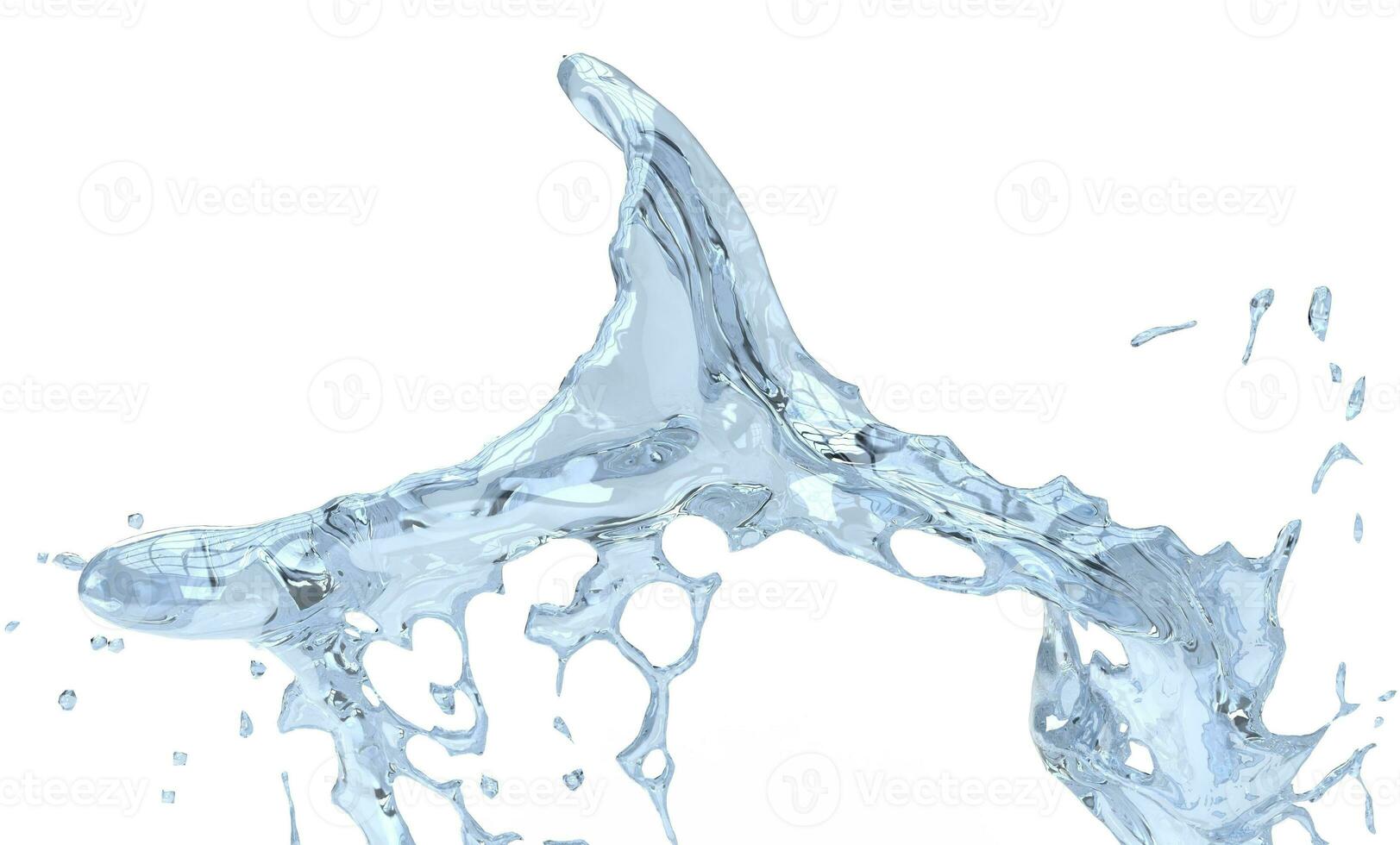 Beaytiful clear tiny water wave photo