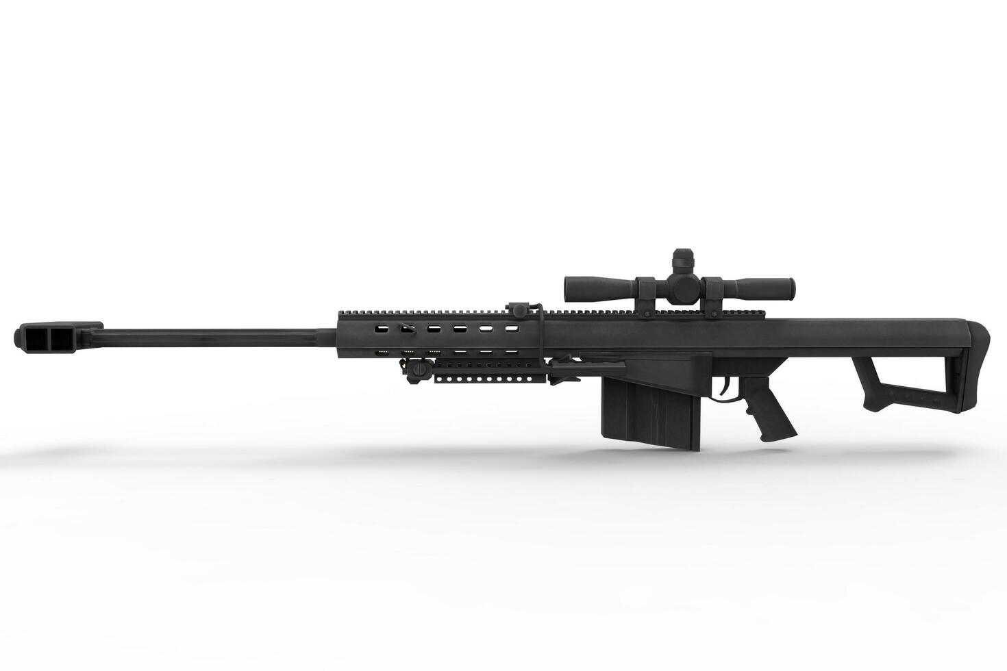 Sniper Rifle Side View 31205901 Stock Photo at Vecteezy