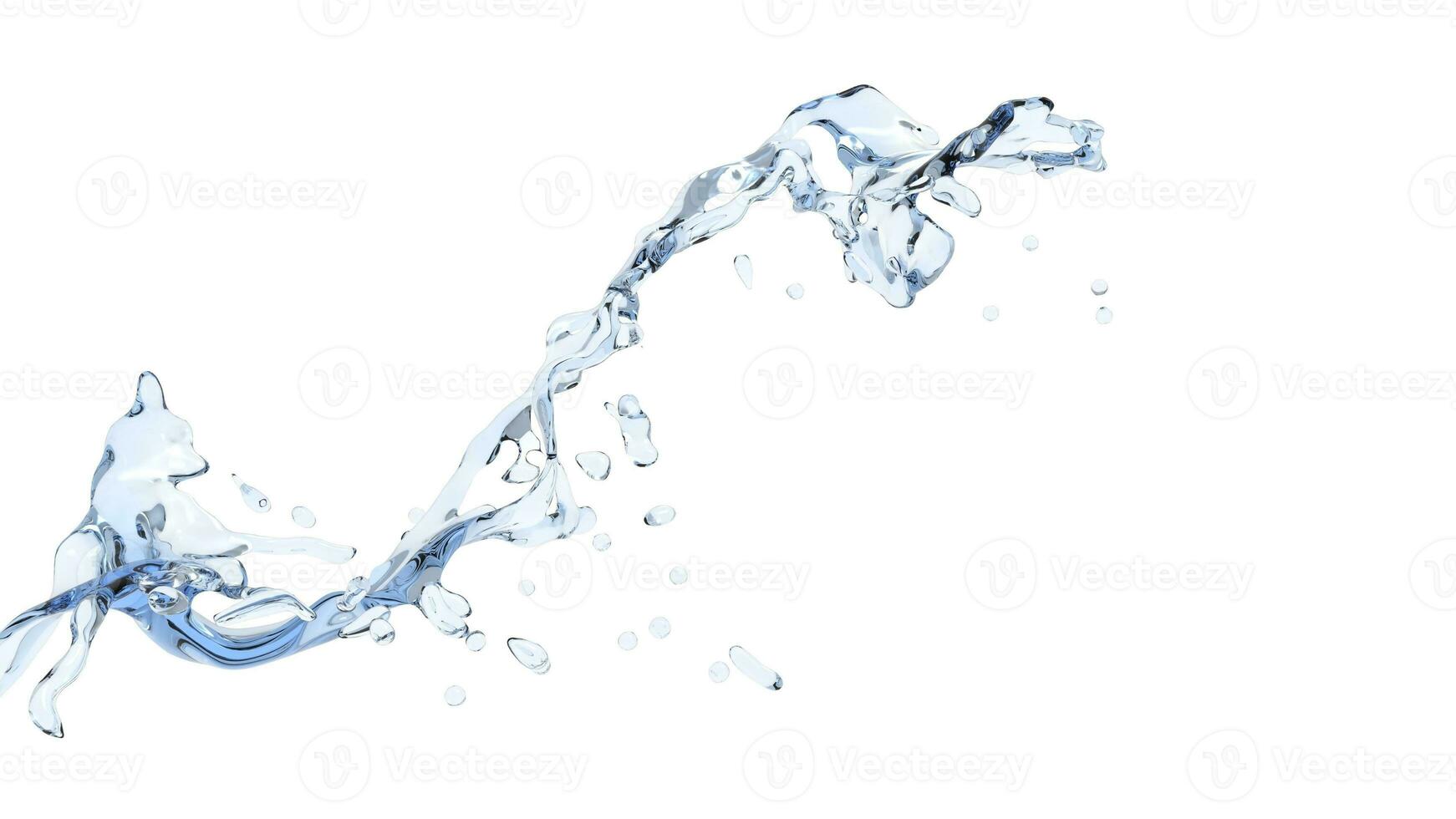 Strange flow of water photo
