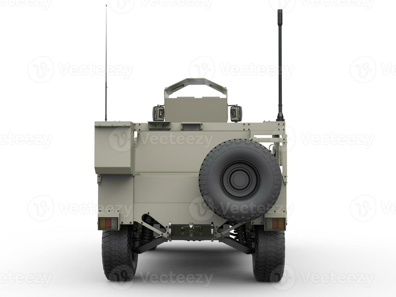 Light armor tactical all terrain military vehicle - rear view photo