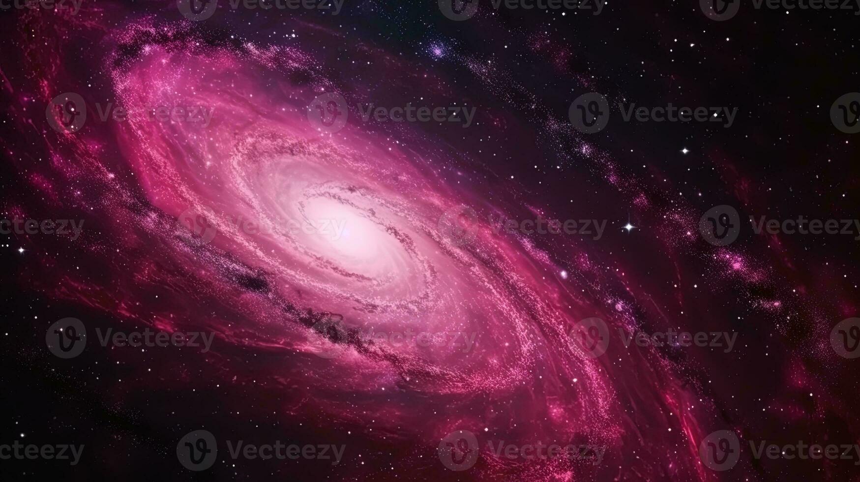 Pink universe light. Galaxies sky in space Planets and stars beauty of Galaxy space exploration. photo