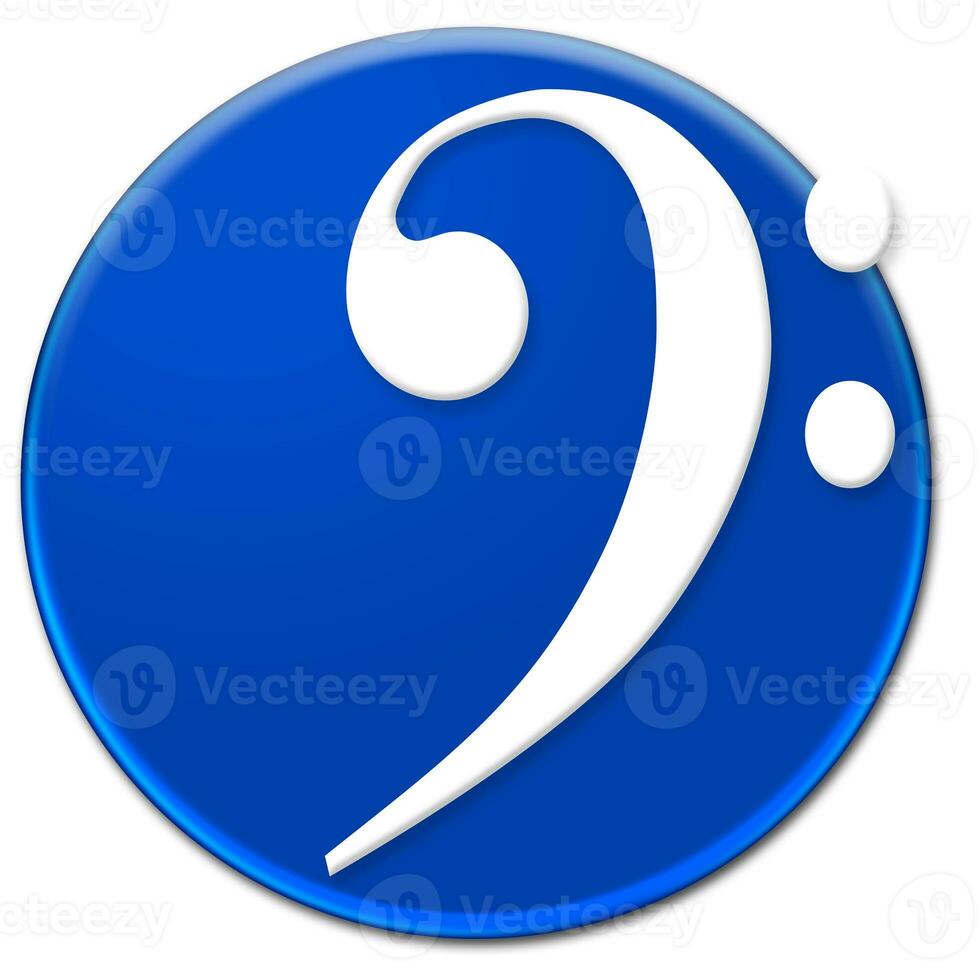 Bass clef icon photo