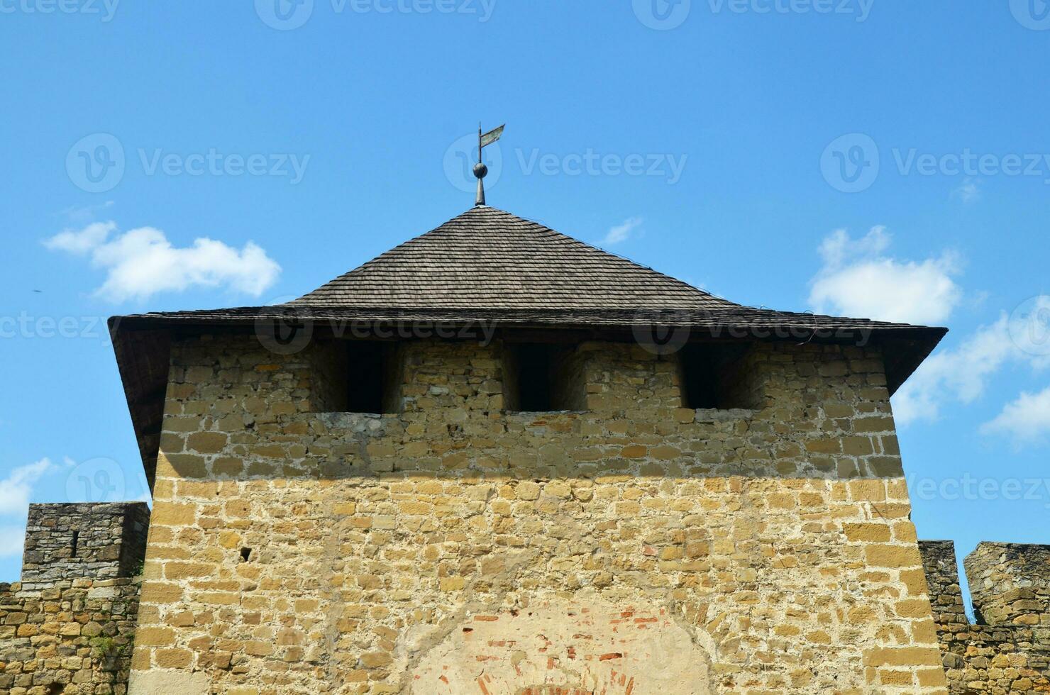 Stone fortress tower photo