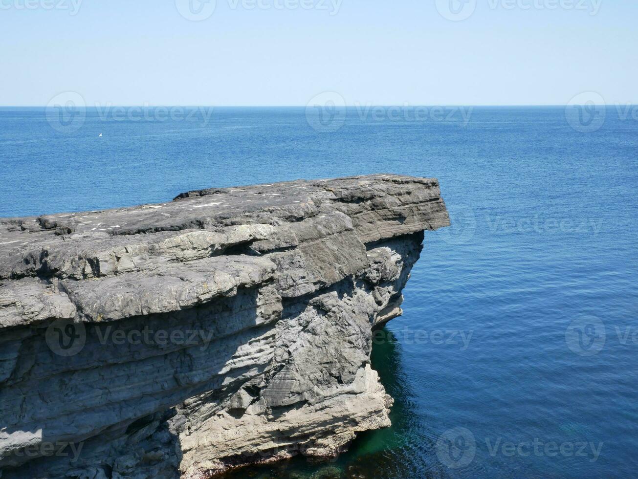 Cliffs and Atlantic ocean, rocks canyon and laguna, beauty in nature. Vacation travel background photo