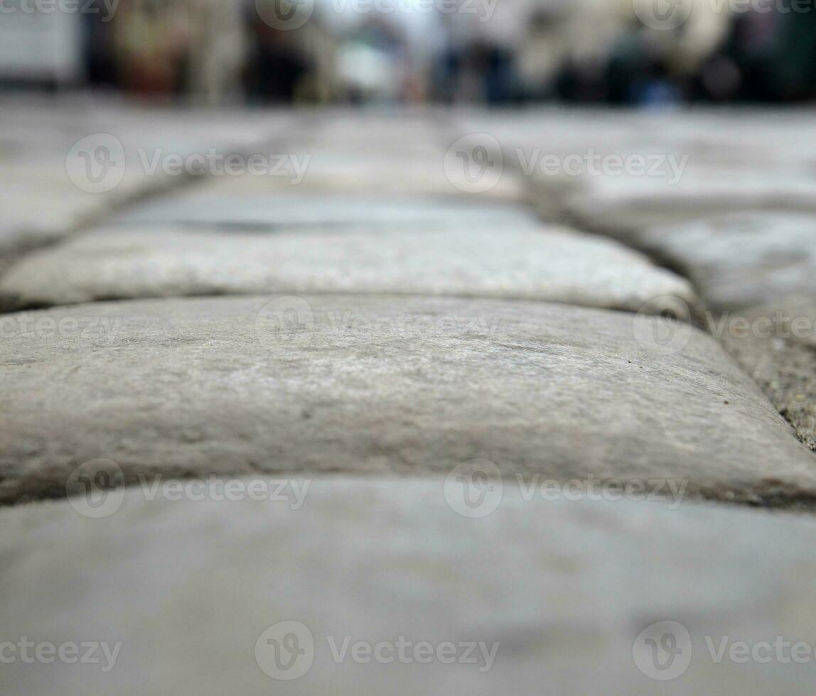 Stones of road pavement photo