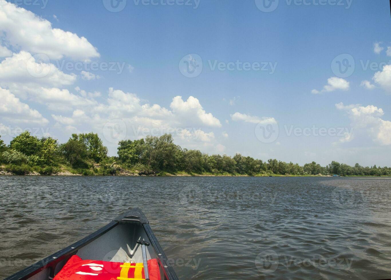 Canoe and river photo