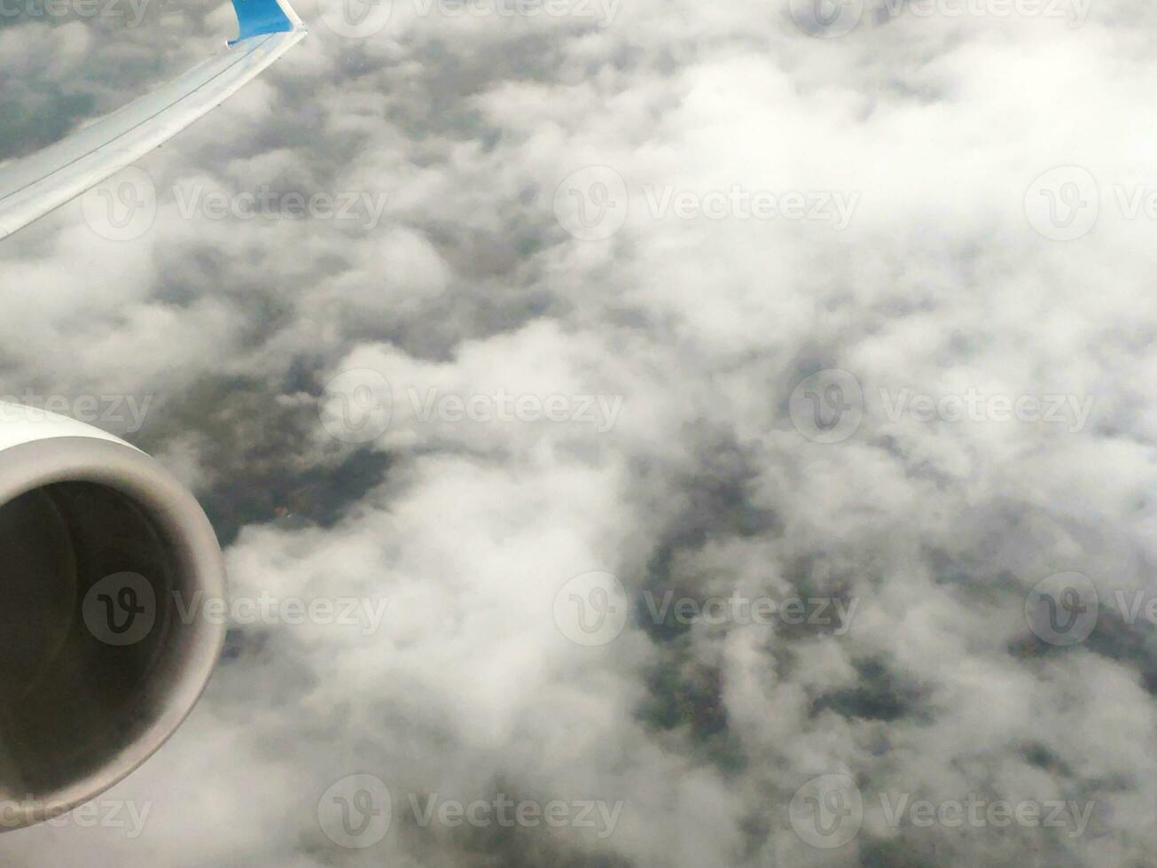 nubes como ellos son visto desde avión foto