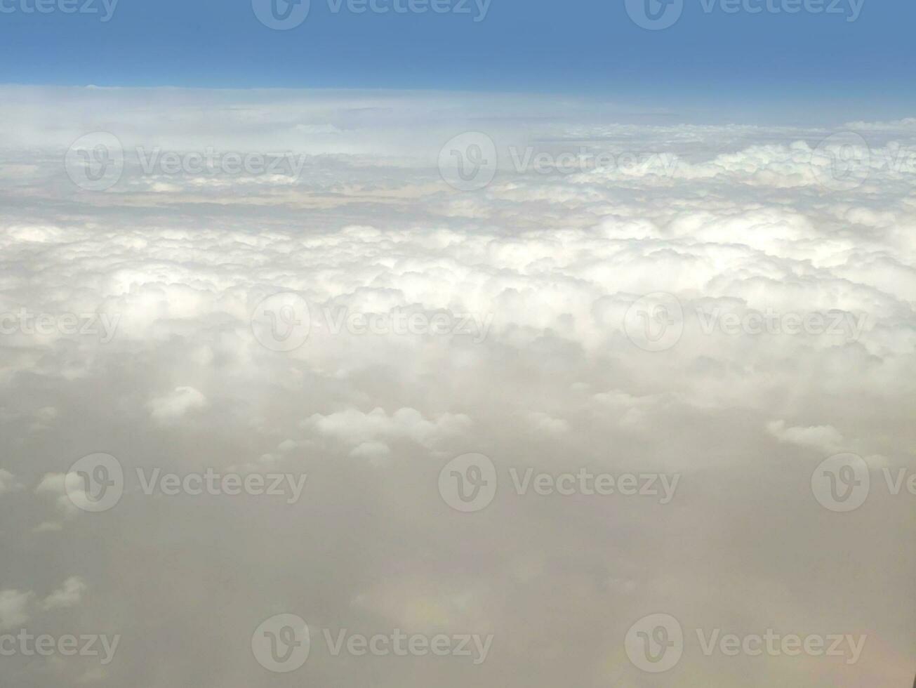 Clouds as they are seen from airplane photo