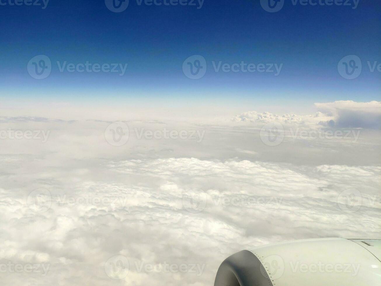 Clouds as they are seen from airplane photo