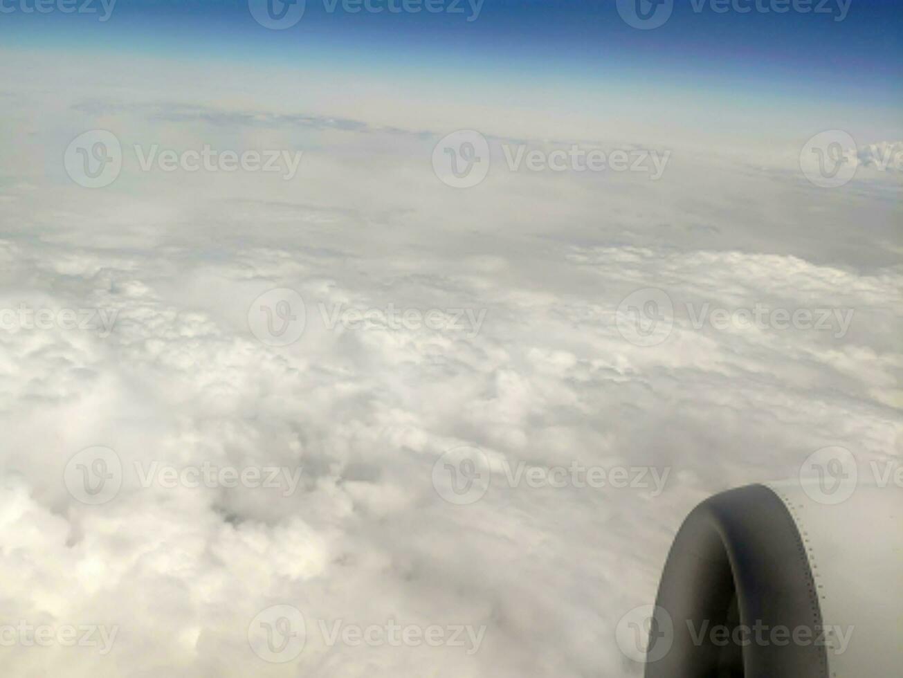 Clouds as they are seen from airplane photo