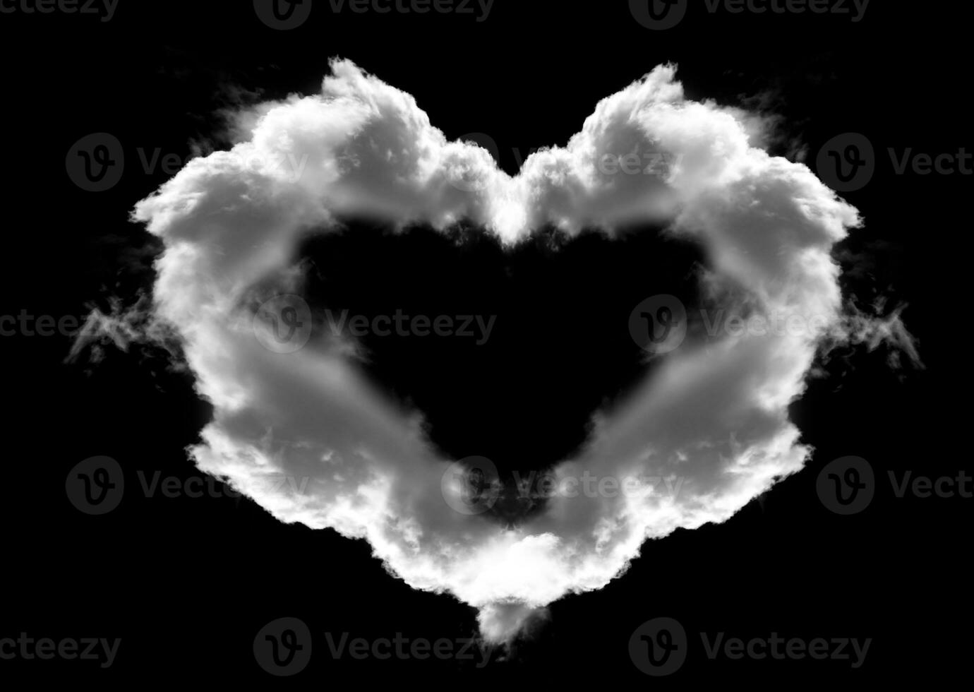 Heart shaped cloud photo