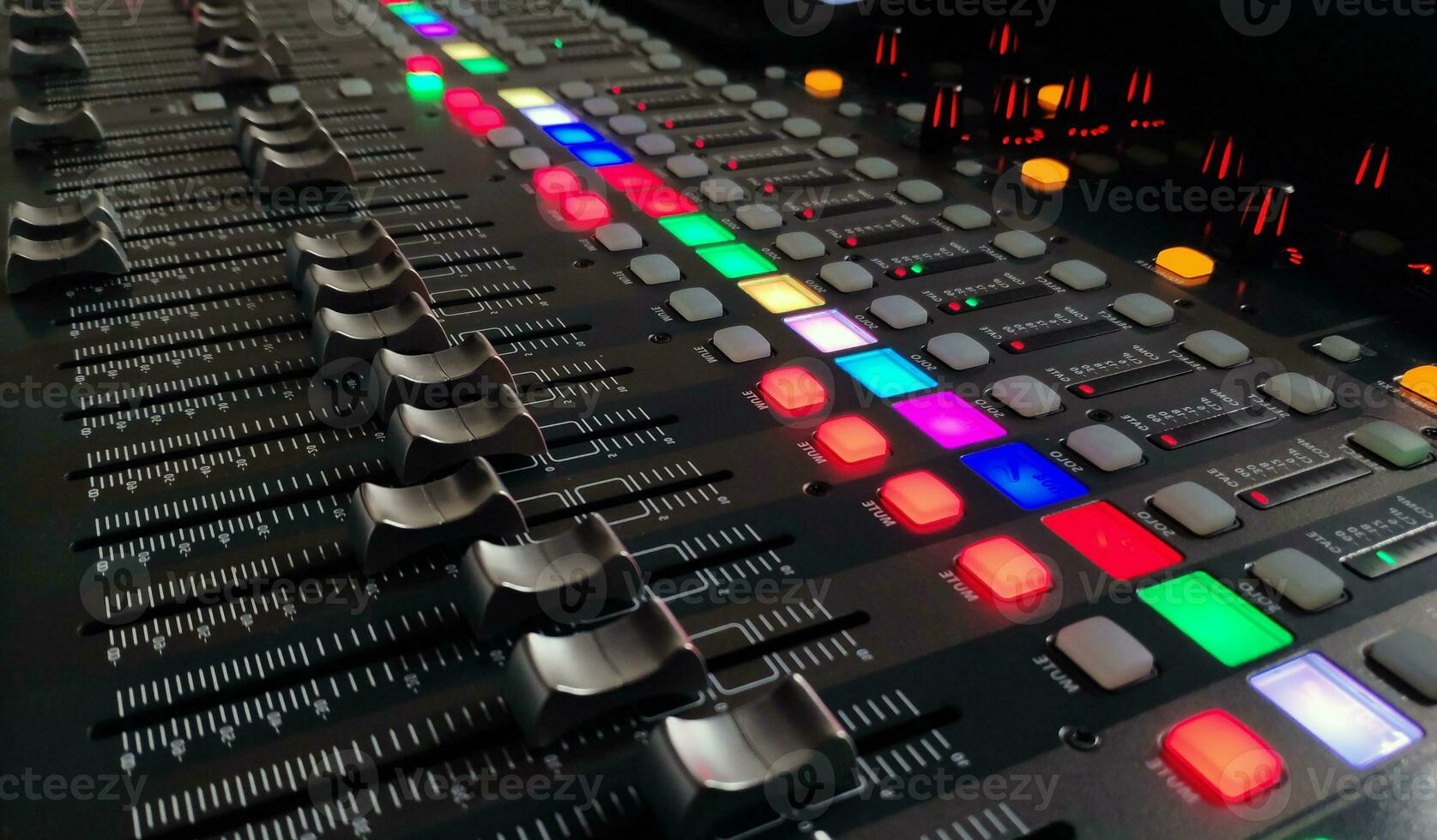 Professional music console background photo