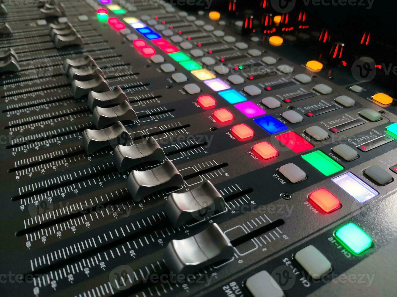 Professional music console background photo