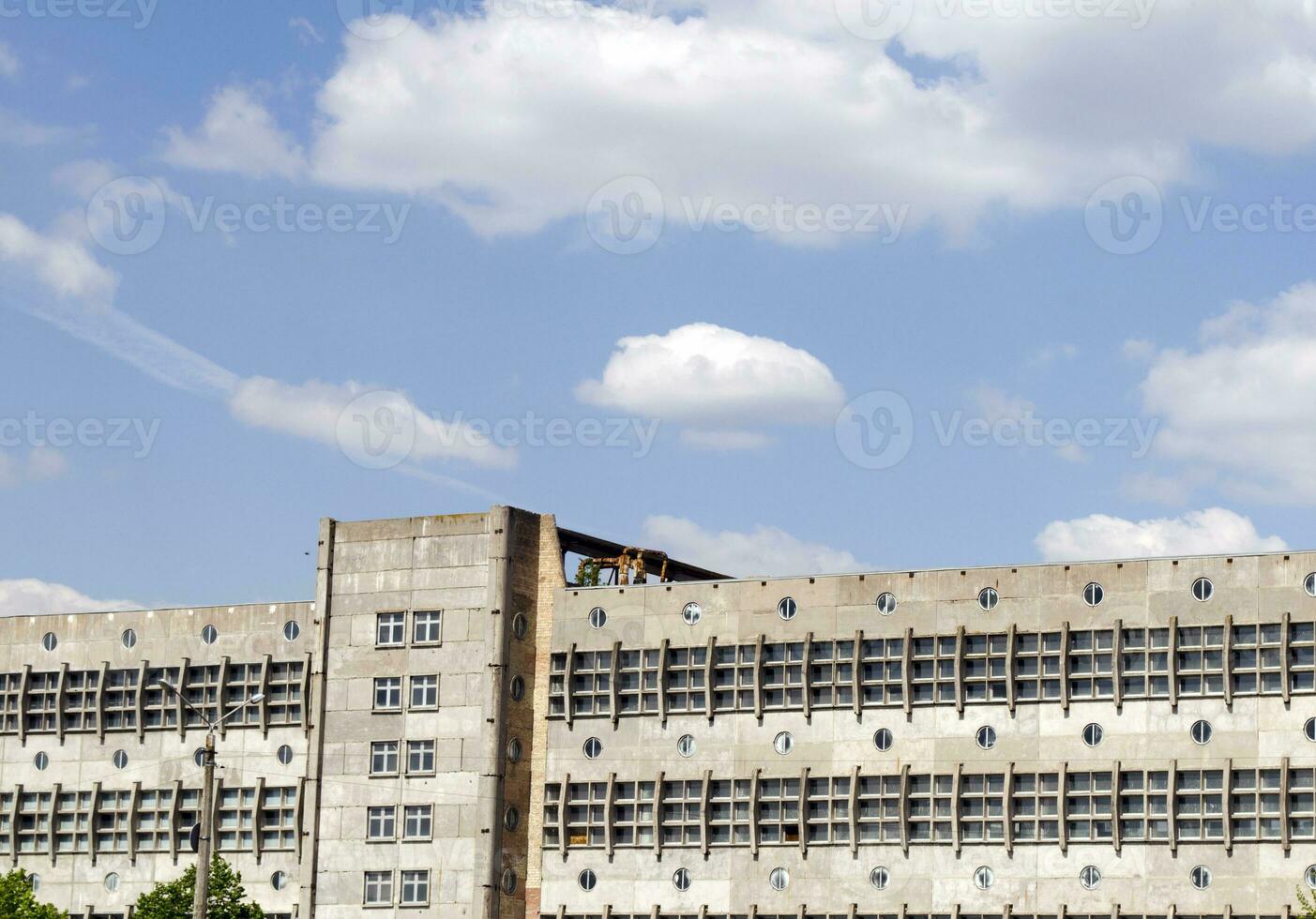 Factory building, heavy industry plant photo