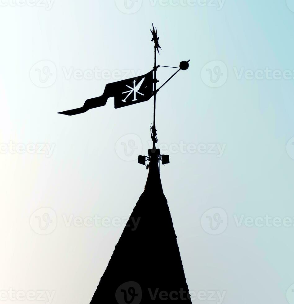 Medieval weather vane silhouette photo