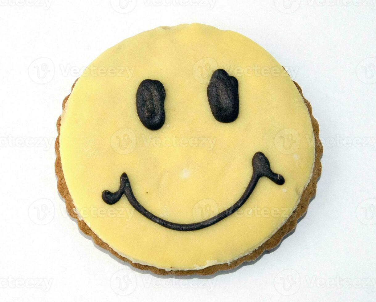 Funny smile cookie photo