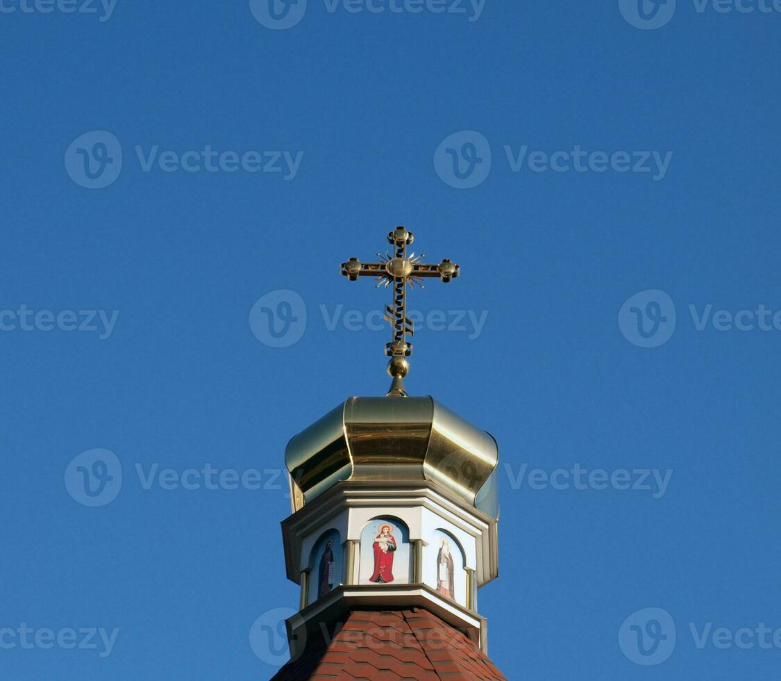 Orthodox church cross photo