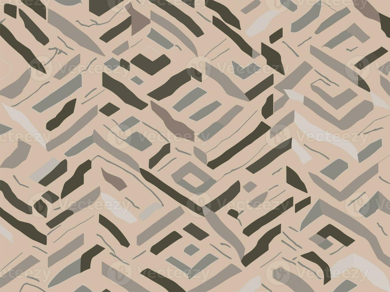Seamless pattern with abstract geometric shapes. Repeating background. photo