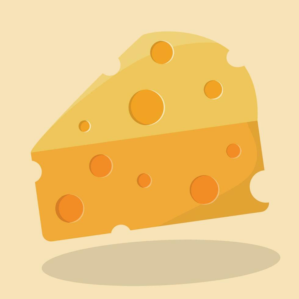 cheese slice vector illustration