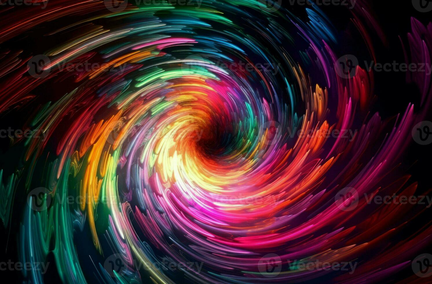 Colorful vortex energy harmony. Generate Ai photo