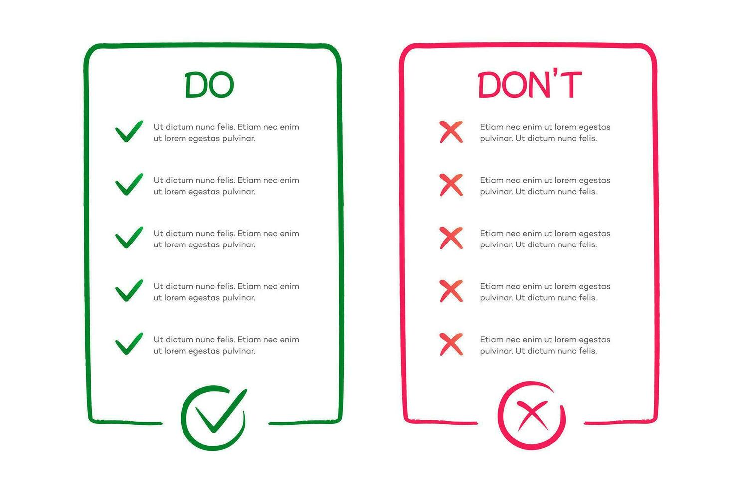 Do and dont infographic template frame 31212037 Vector Art at Vecteezy Do and dont infographic template frame 31212037 Vector Art at Vecteezy