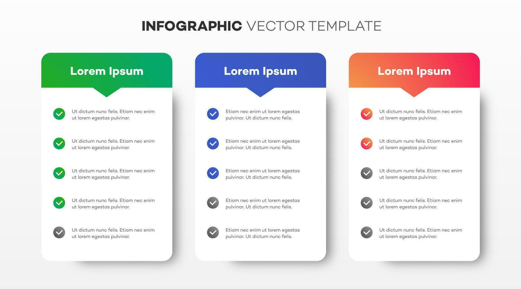 Infographic template vector for presentation