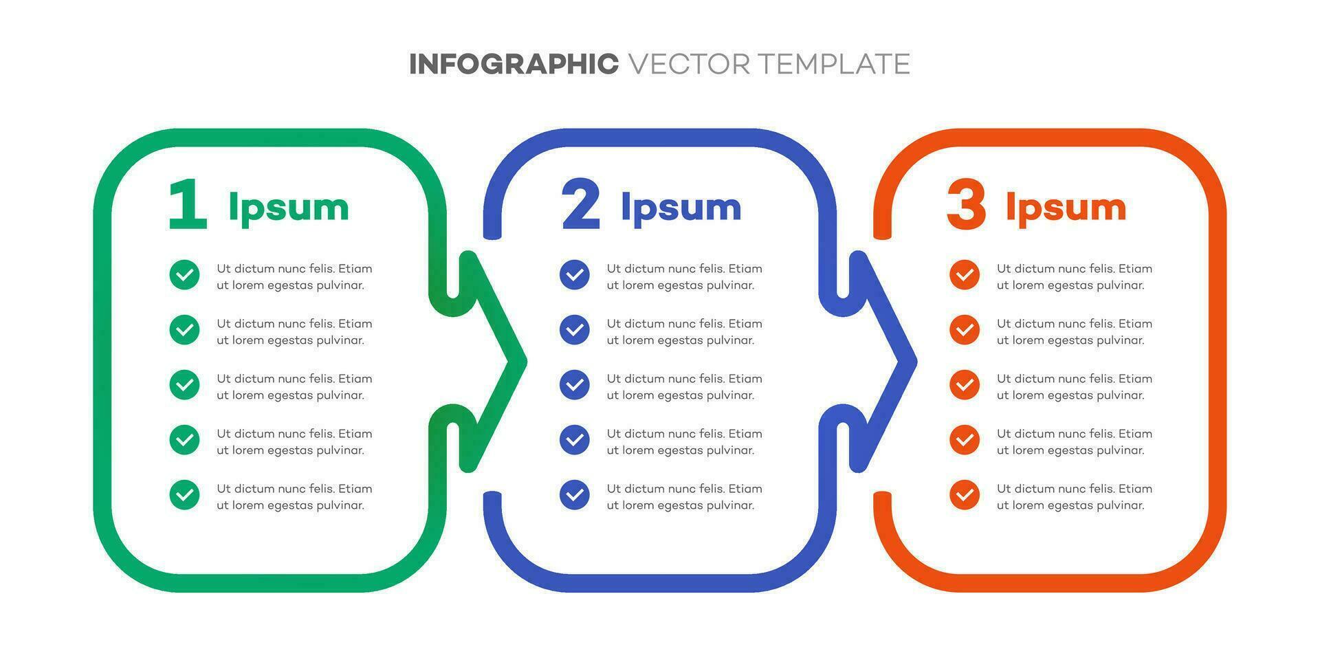 Infographic template timeline process 3 option vector