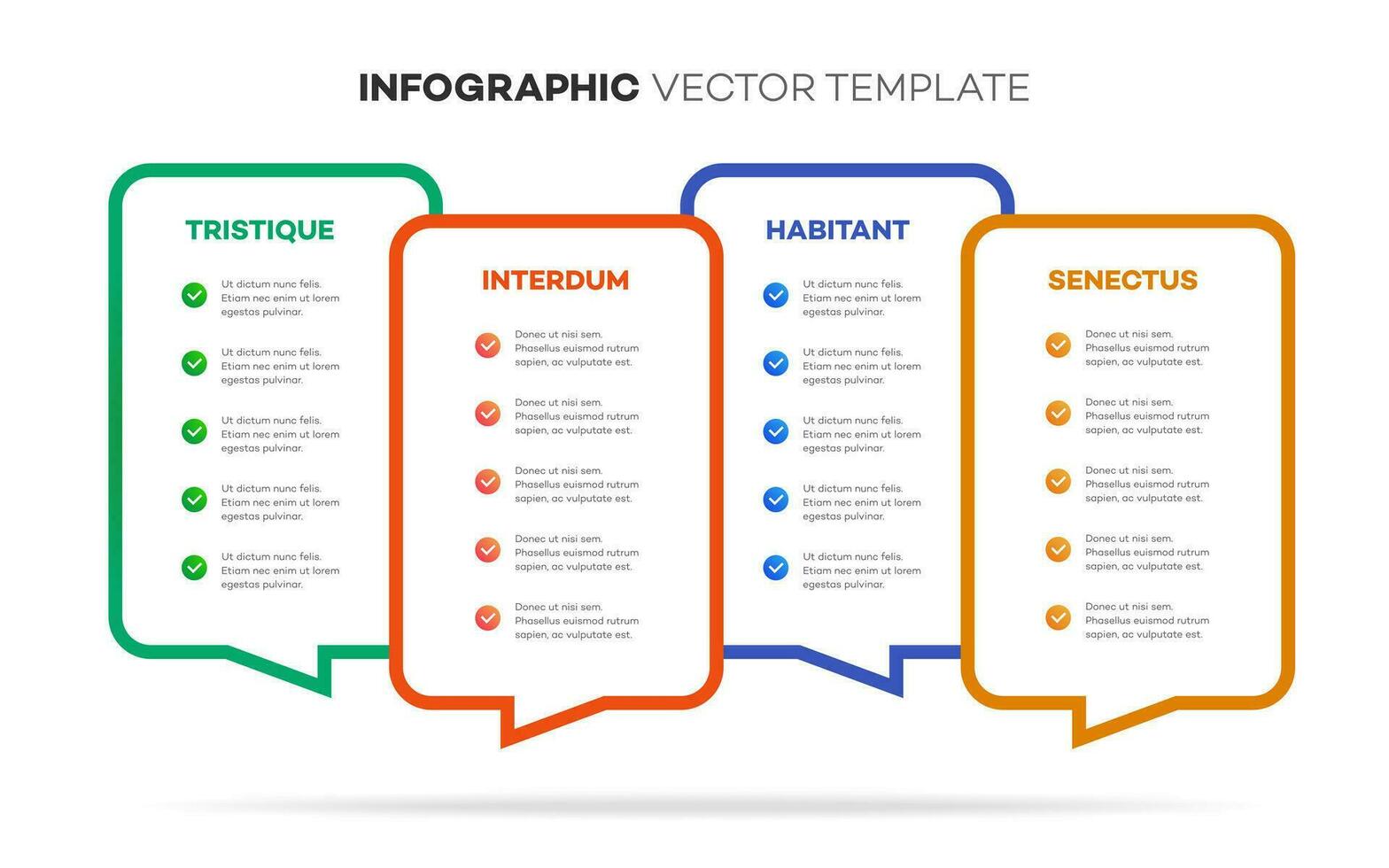 Infographic template timeline process 4 option vector