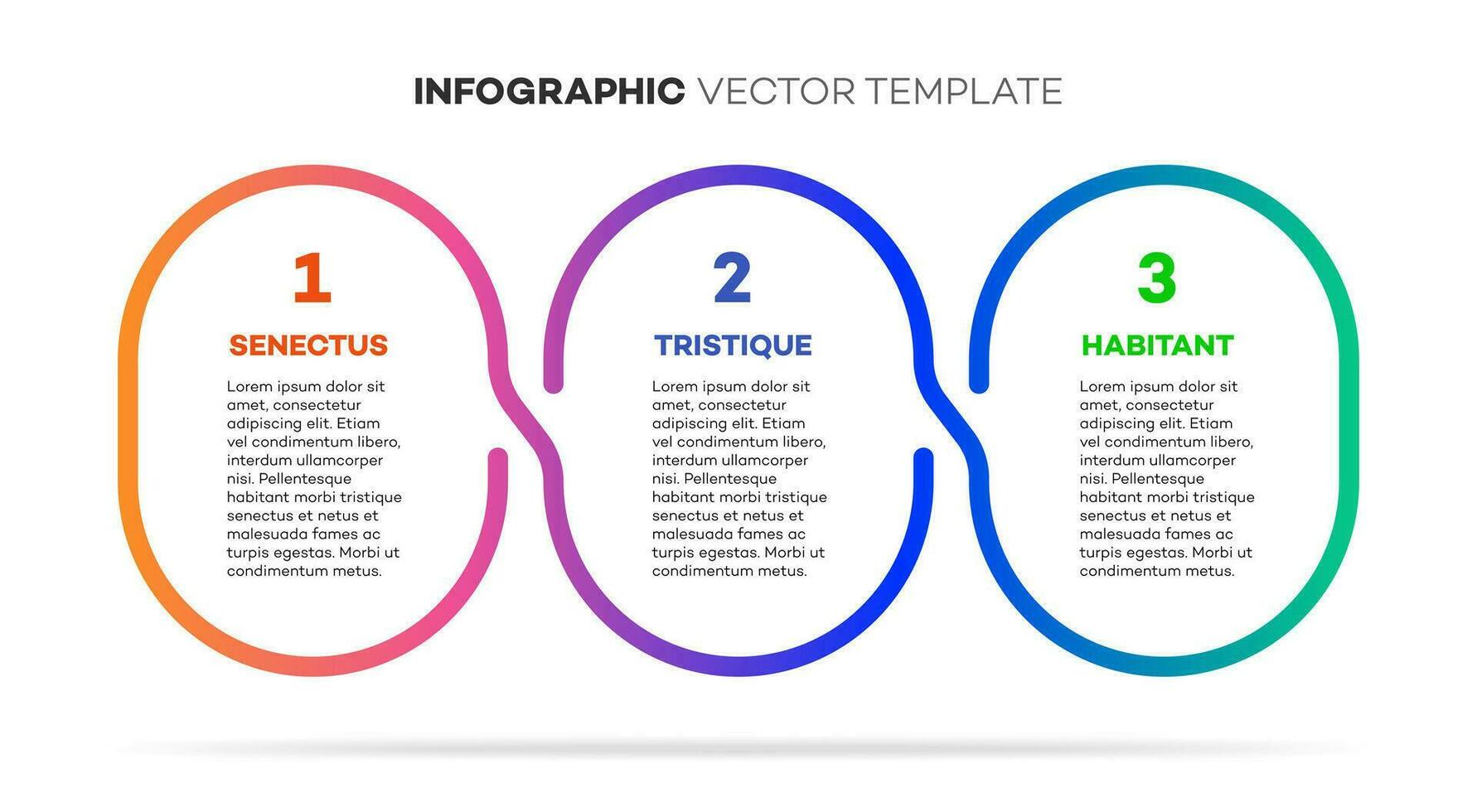 Infographic template timeline process 3 option vector