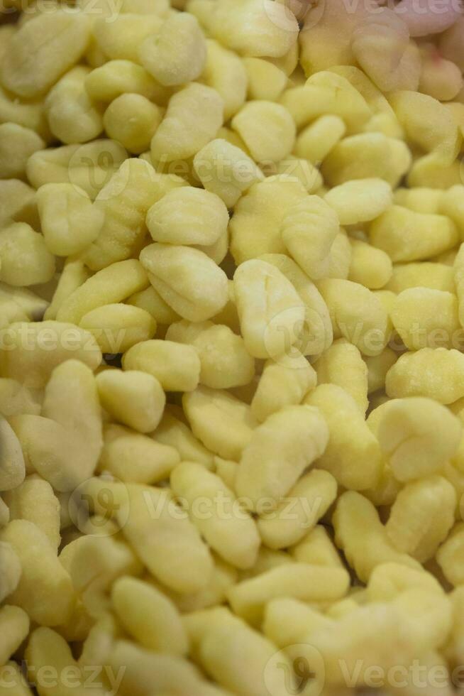 Raw gnocci pasta photo