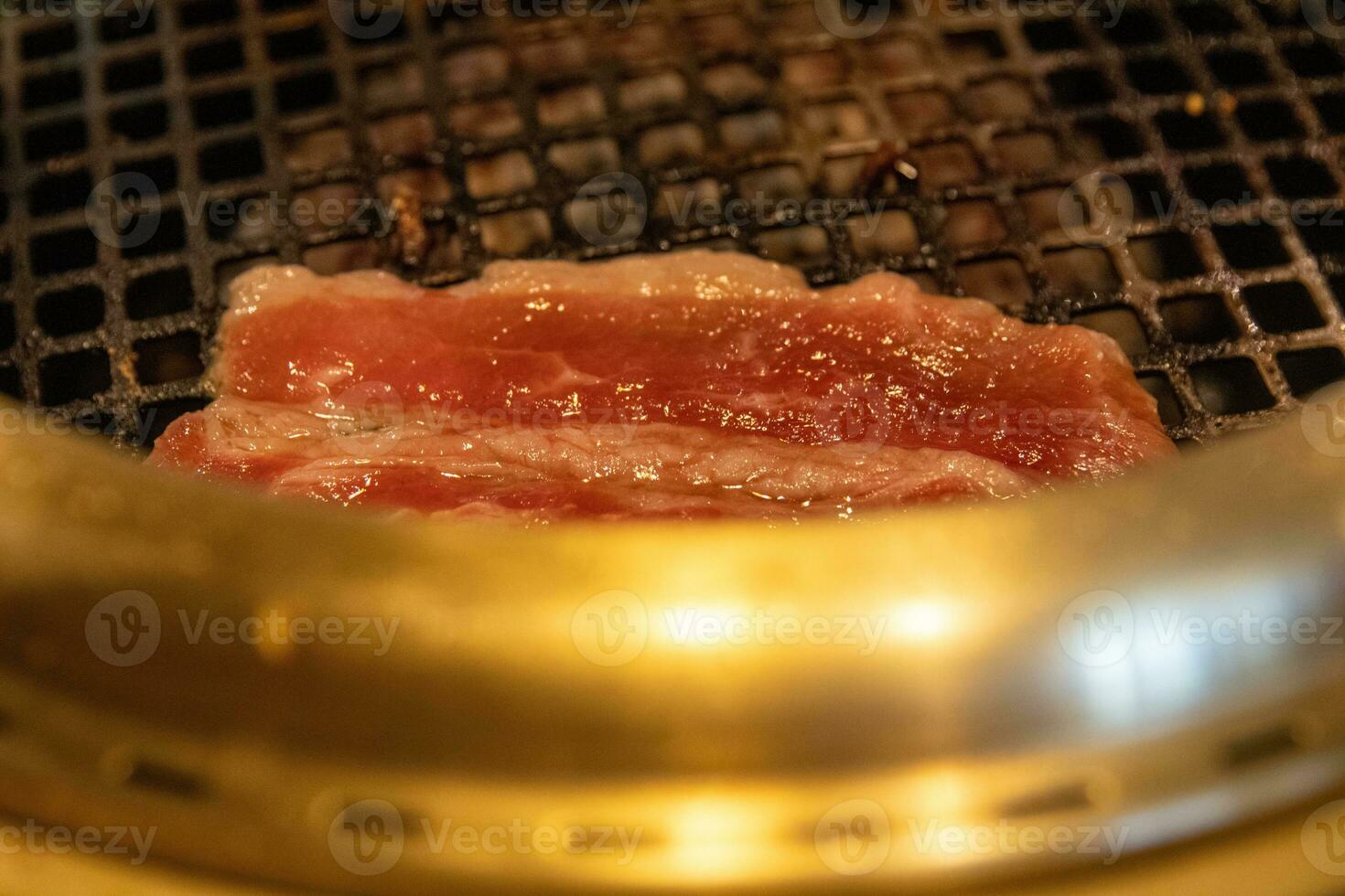 Cooking Pork on the grill photo