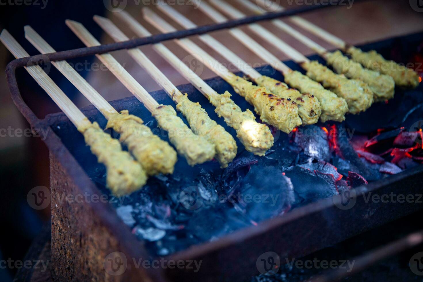 Grilling  Balinese Satay photo