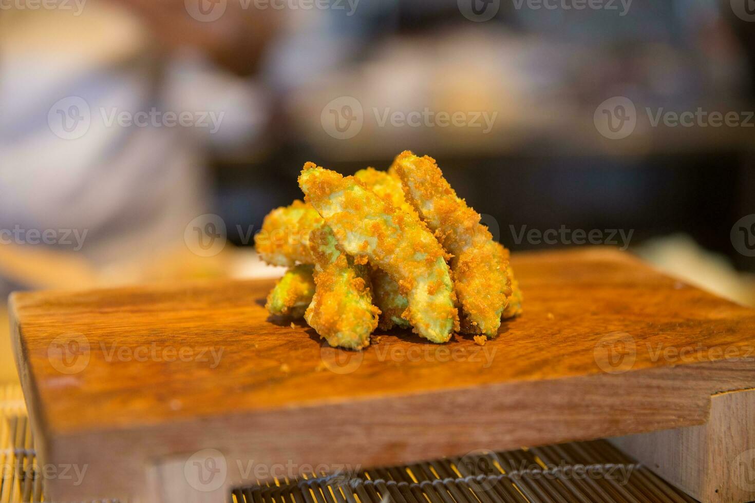 Stack of Fried Avocado photo