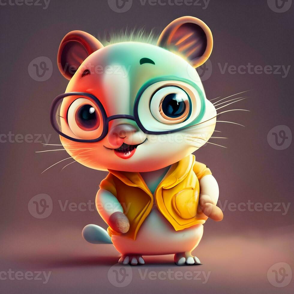 3D character mascot for a web-based educational platform targeting children photo