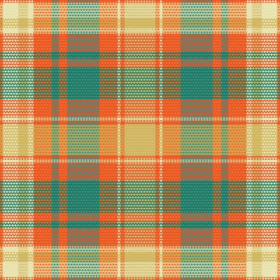 Tartan plaid pattern with texture and coffee color. vector
