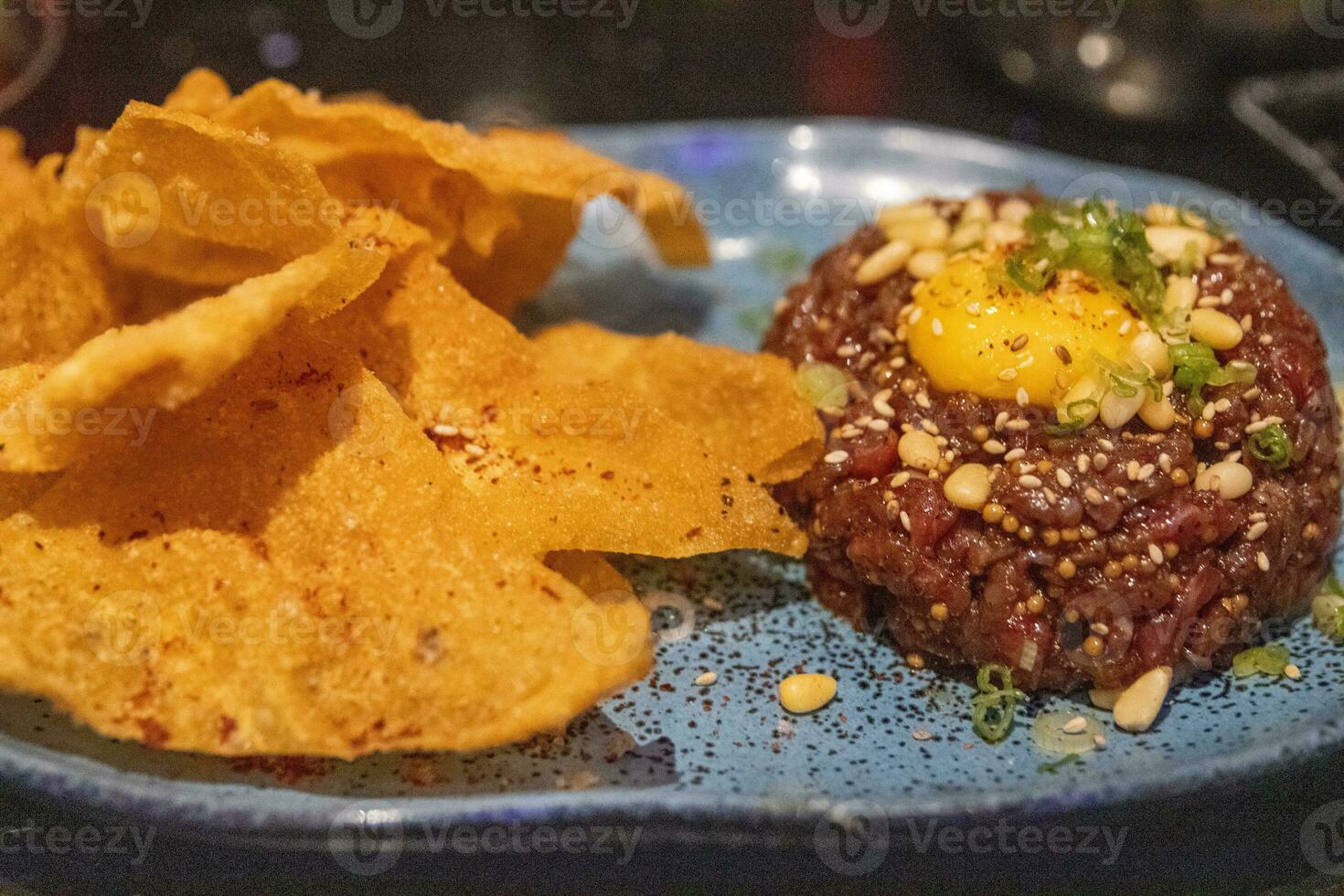 Steak tartare with Egg photo
