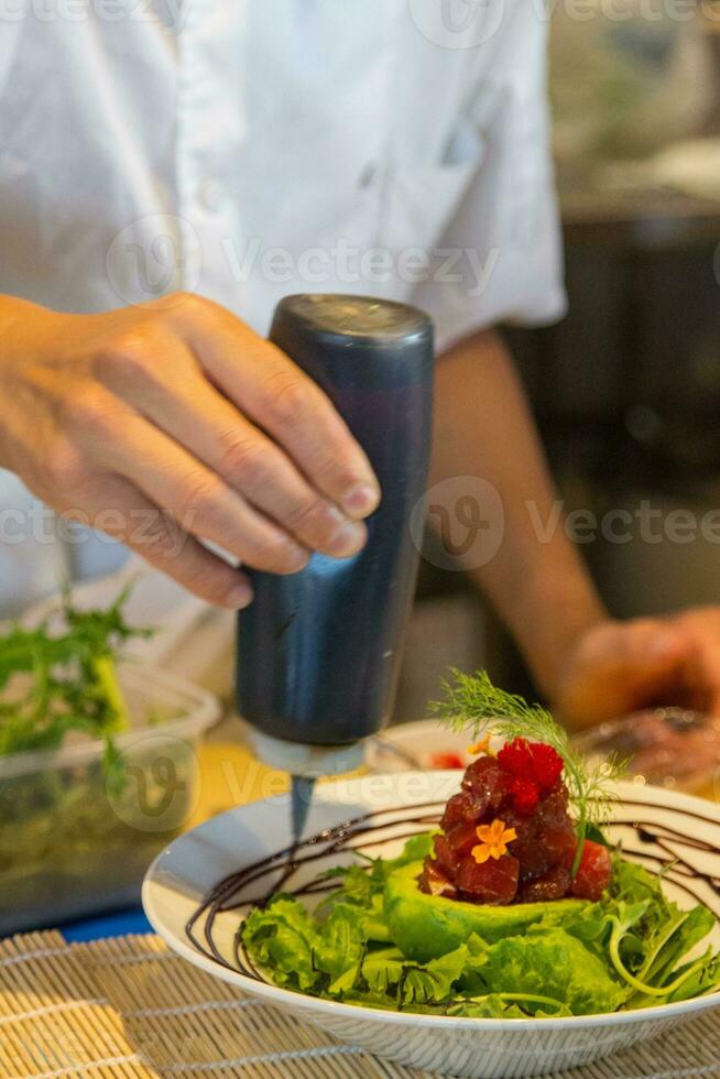 Avocado Salad with Tuna photo