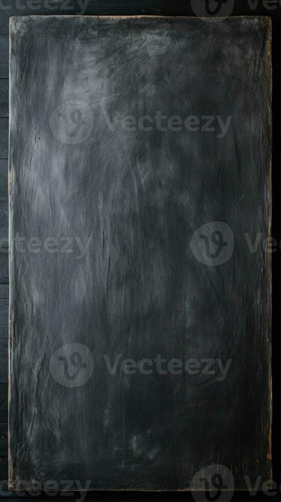 a blackboard on which there is a light and heavy scratch on it photo