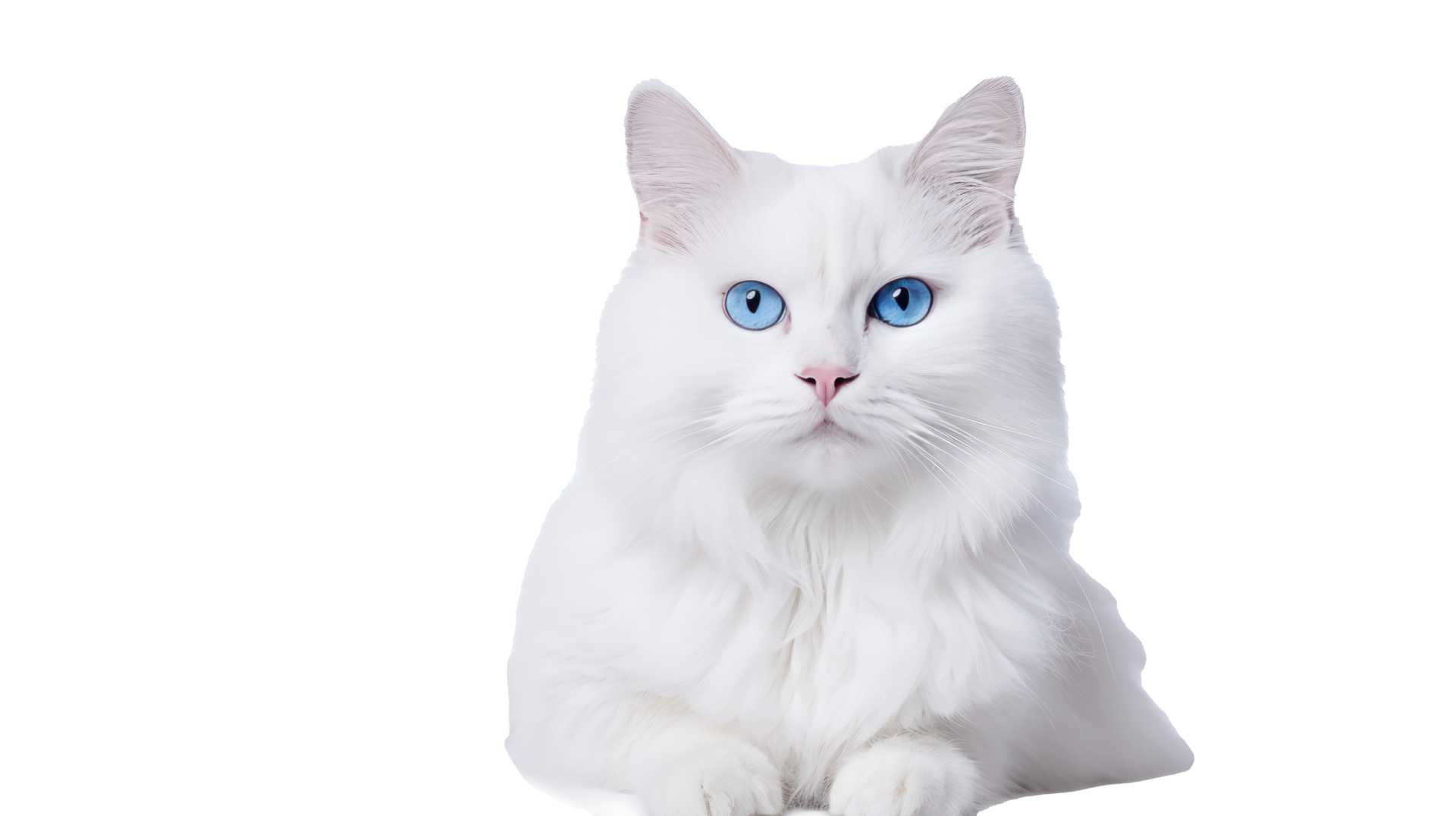 white cat on a white background 31212897 PNG